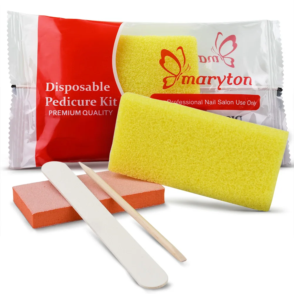 800 Sets/Carton Disposable Pedicure Nail File Kits Salon Manicur natural Nail Polis