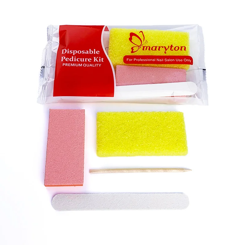 800 Sets/Carton Disposable Pedicure Nail File Kits Salon Manicur natural Nail Polis