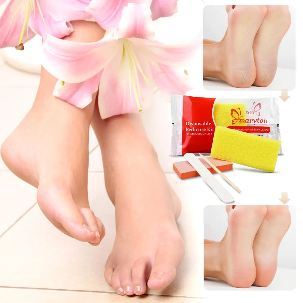 800 Sets/Carton Disposable Pedicure Nail File Kits Salon Manicur natural Nail Polis