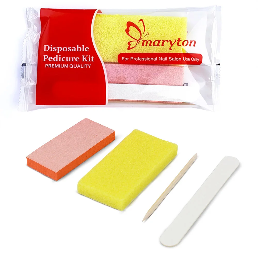 800 Sets/Carton Disposable Pedicure Nail File Kits Salon Manicur natural Nail Polis