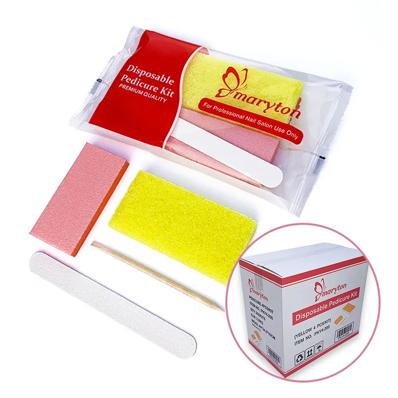 800 Sets/Carton Disposable Pedicure Nail File Kits Salon Manicur natural Nail Polis