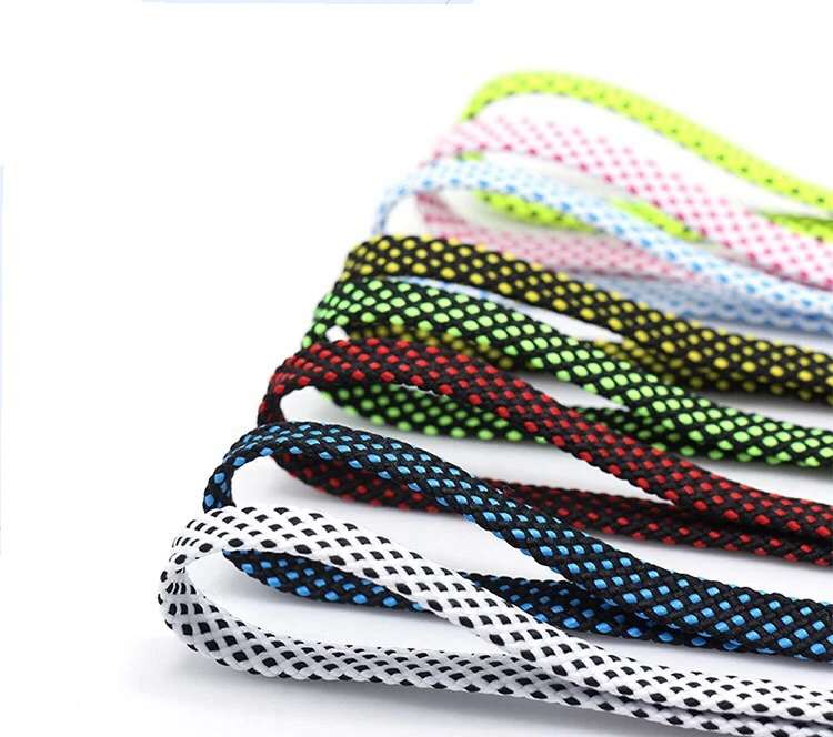 1pair shoelace Fashion Polyester Sneaker Shoe Lace Colors Checkered Double Layer Hollow Flat Shoelaces 100/120/140CM