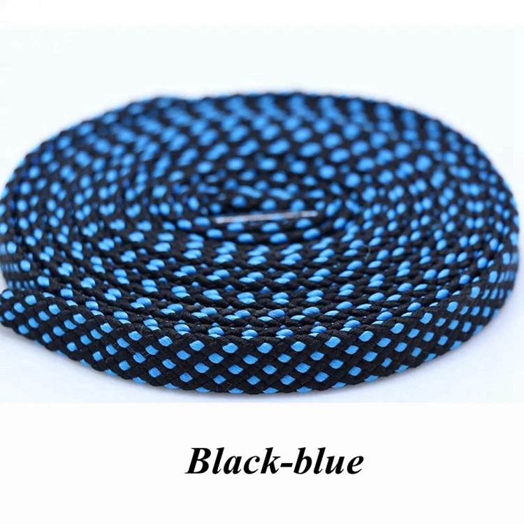 1pair shoelace Fashion Polyester Sneaker Shoe Lace Colors Checkered Double Layer Hollow Flat Shoelaces 100/120/140CM