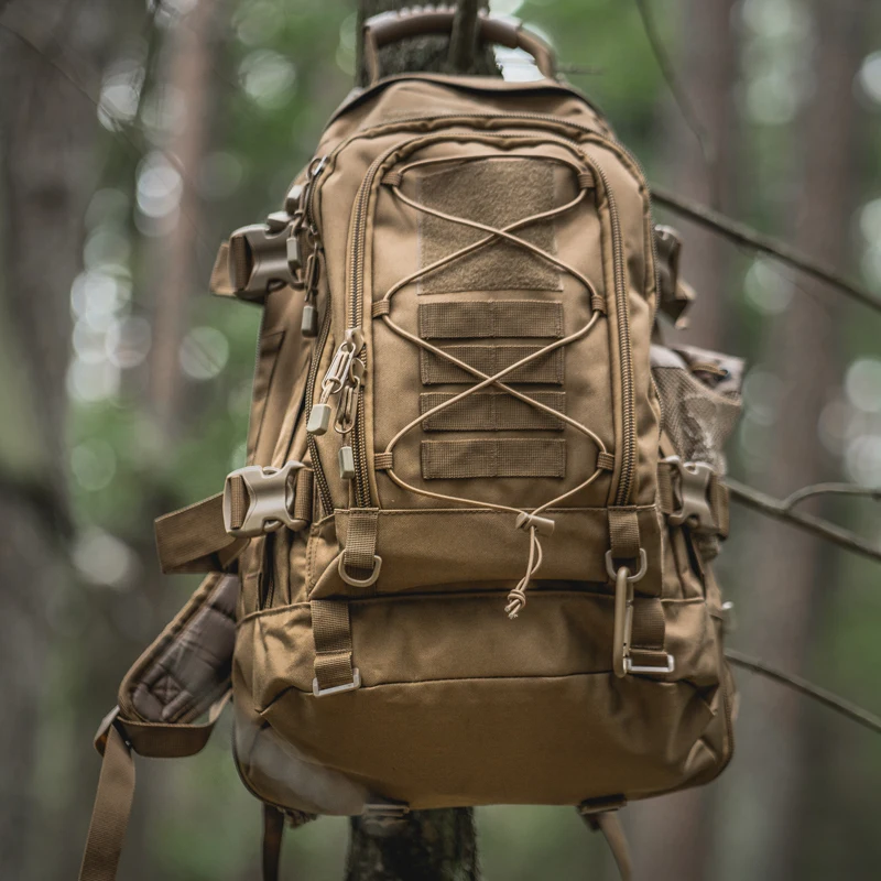 LQARMY 60L Military Tactical Backpack Army Molle Assault Rucksack Outdoor Travel Hiking Rucksacks Camping Hunting mochila hombre