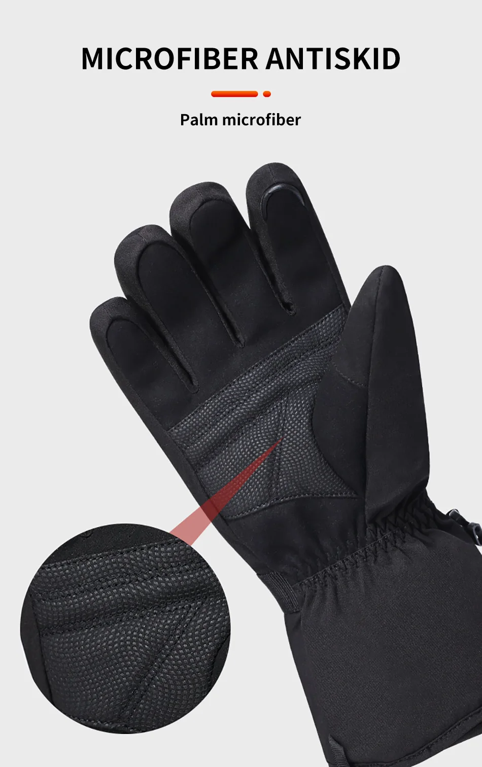 Savior Heat Battery Heated Motorcycle Gloves Goat Skin Leather 3 Shift Temperature Control Waterproof Electric Heated Gloves