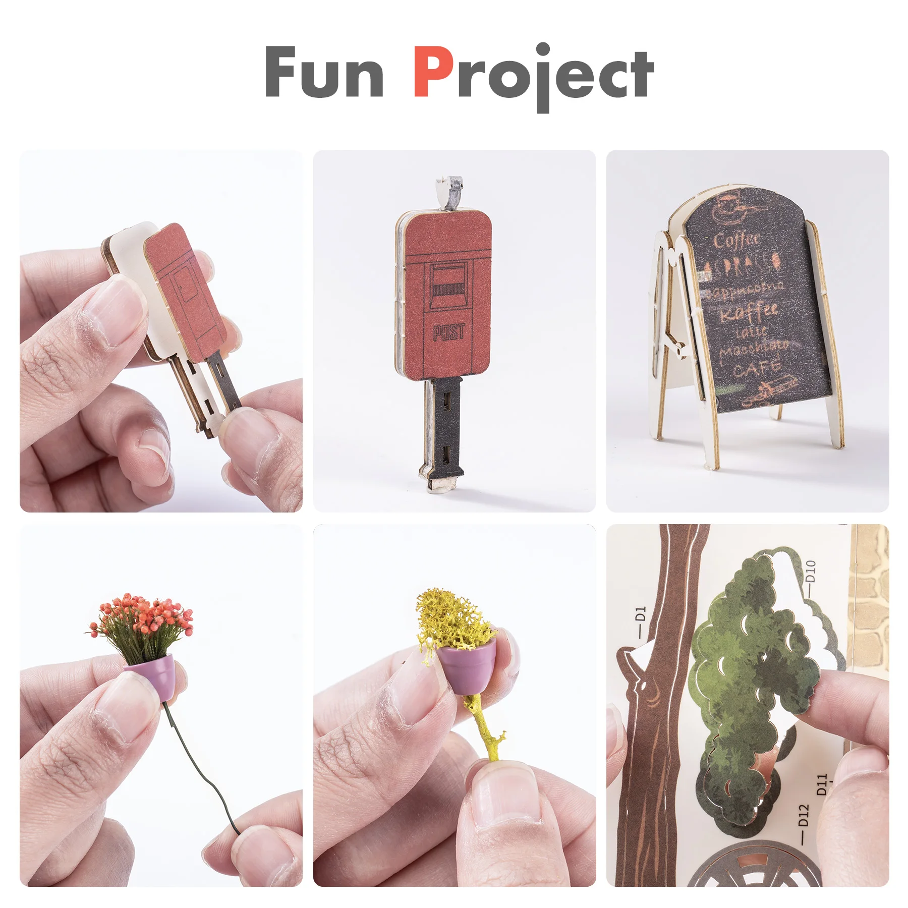 Robotime Rolife Book Nooks Series Stories in Books 4 Kinds DIY Wooden Miniature House Furniture Sakura Densya TGB01 Dropshipping