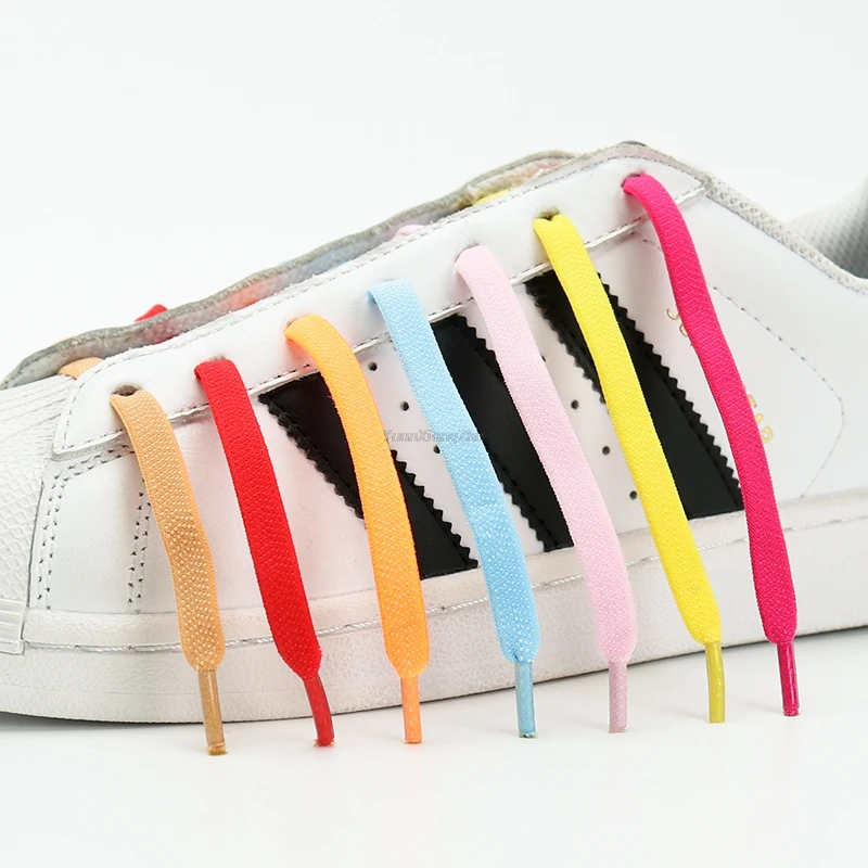 Quality No Tie Shoe Laces Elastic Shoelaces Sneakers Quick Tieless Shoelace for Kids Adults Flat laces Rubber Bands for Shoes