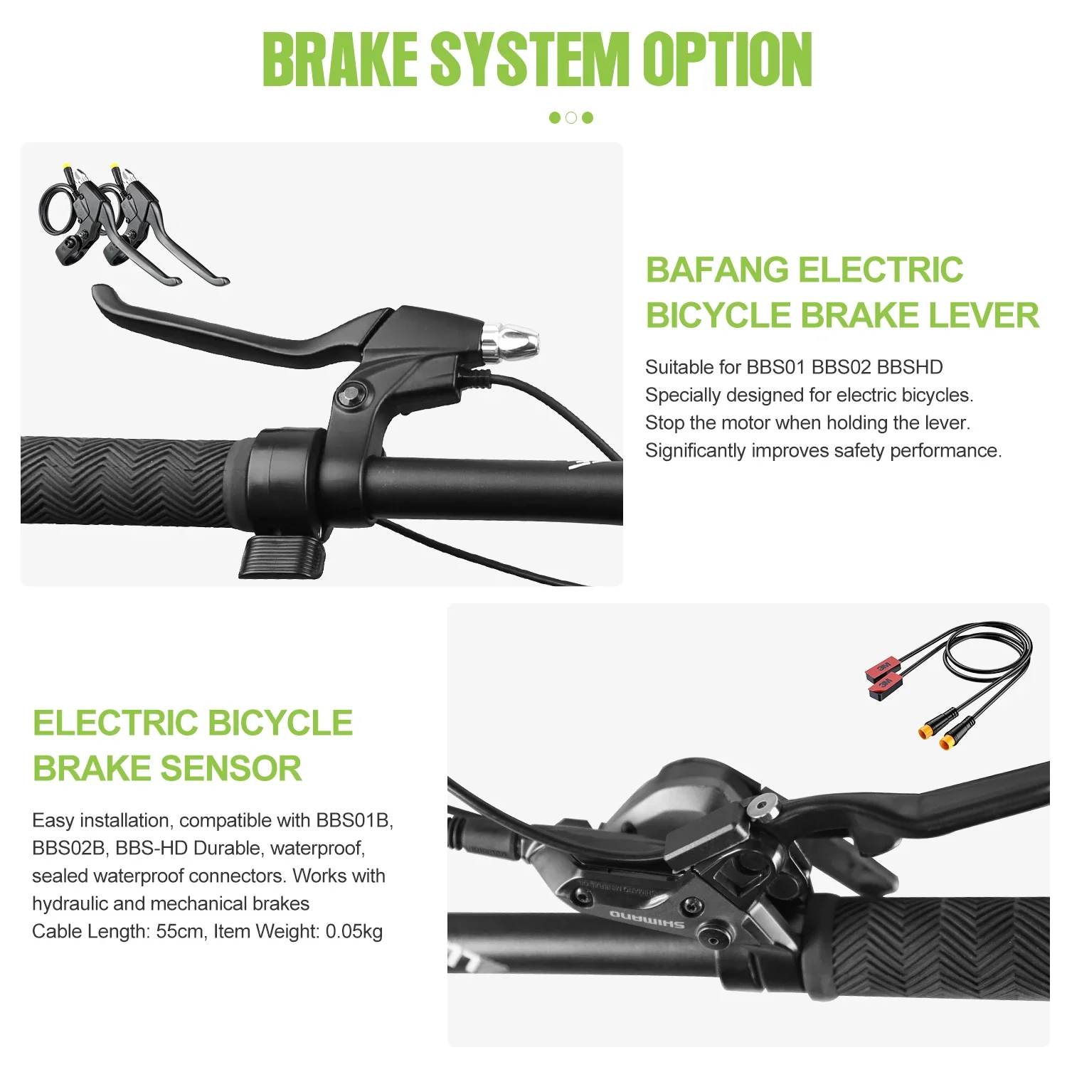 Tongsheng TSDZ16 1000W TSDZ 750W TSDZ2B 500W 250W Motor Mid Drive Torque Sensor Bicycle Electric Bike Conversion Kit 68-73mm