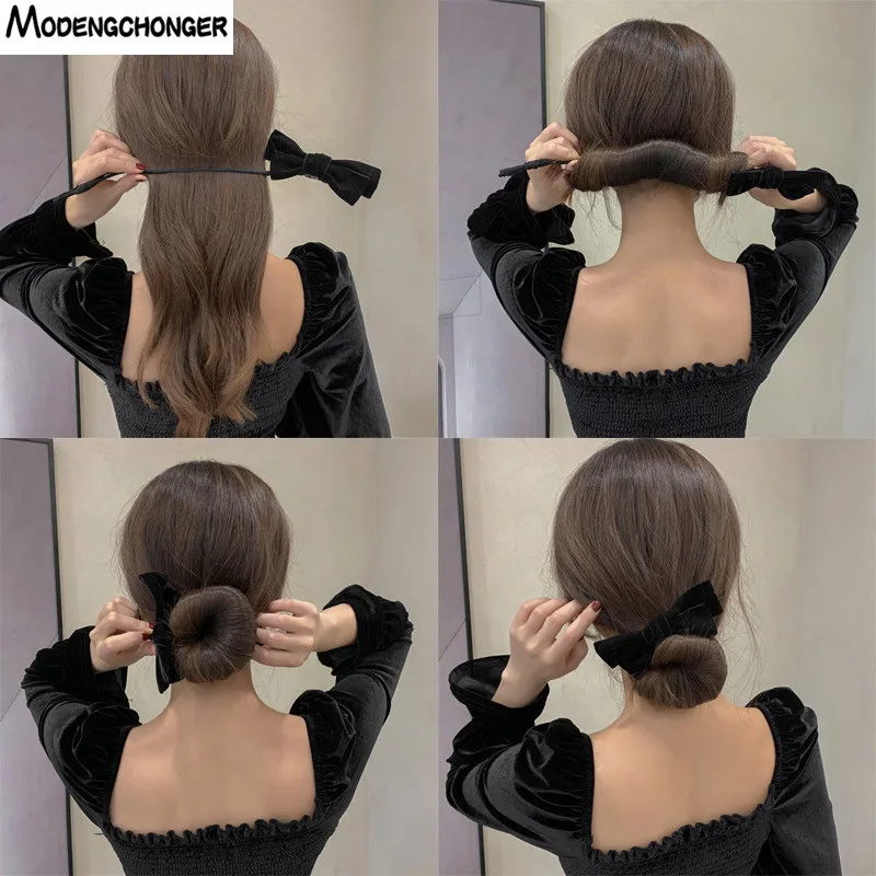 Fashion Ball Head Hair Tools Headwear Pan Head Lazy Fluffy Tool Elegant Barrette Bow Temperament Hair Bow Plush Hair Accessories