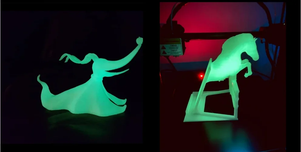 Eryone 1KG Glow In The Dark PLA Filament Premium 3D Print 1.75mm (Absorbs Sunlight or Daylight), PLA Filament Glow in The Dark