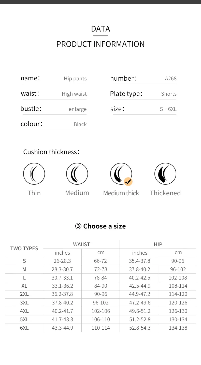 New Men Padded Boyshorts Butt Lifter High Waist Tummy Control Shorts with Buckle Hip Enhancer Compression Belly Shaper Panties
