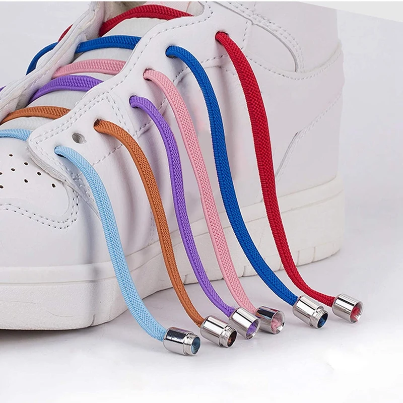 Capsule Lock No Tie Shoe laces Tennis Laces Without ties Adult Kids Sneakers Elastic Shoelaces Rubber Bands for Shoes Accesories