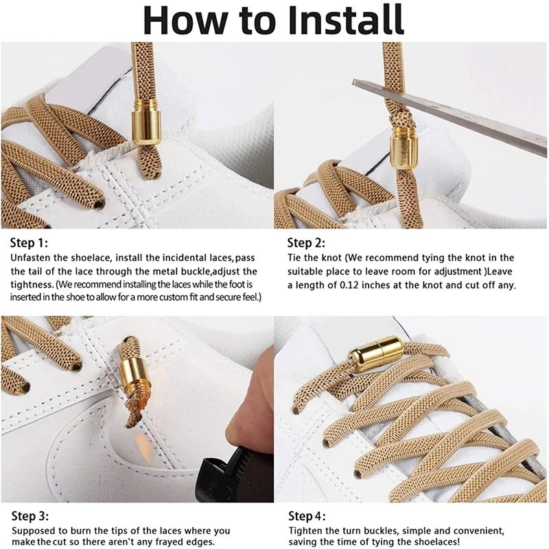 Capsule Lock No Tie Shoe laces Tennis Laces Without ties Adult Kids Sneakers Elastic Shoelaces Rubber Bands for Shoes Accesories