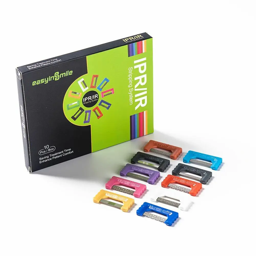 Easyinsmile Orthodontic Stripping IPR Dental Kit Interproximal Reduction Strips Polish Tooth Enamel Reduce Serrated Saw