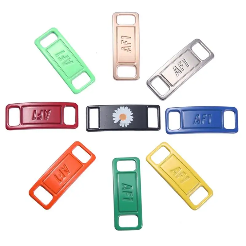 AF1 Shoelace Buckle Metal Shoelaces Shoe Accessories Metal Lace Lock Sneaker Kits Lace Buckle Air Force One Shoe decoration