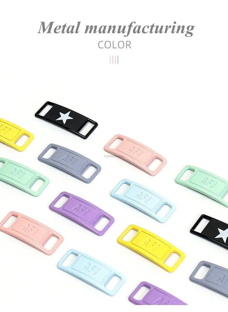 AF1 Shoelace Buckle Metal Shoelaces Shoe Accessories Metal Lace Lock Sneaker Kits Lace Buckle Air Force One Shoe decoration