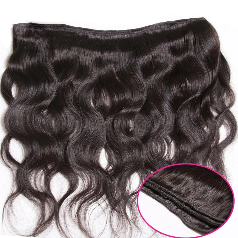 UNice Hair Body Wave Bundles 1/3 Pcs/Lot Natural Color 12A Grade Virgin 100% Human Hair Bundles Sew-In Human Hair Extensions