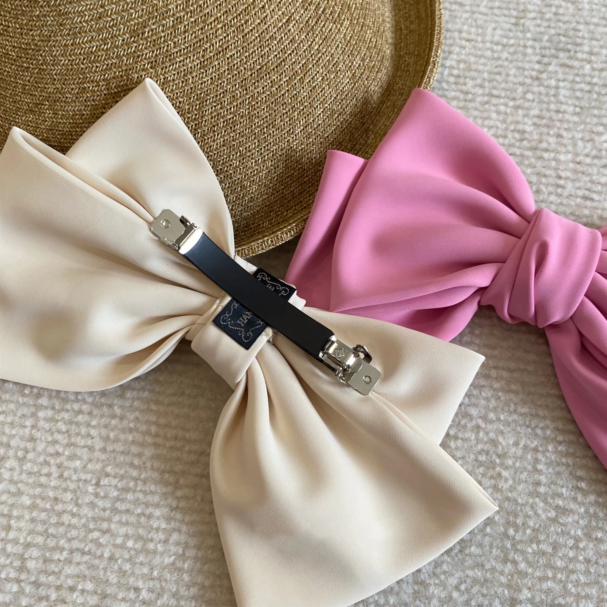 2022 New Fashion Hair Clips Butterfly Korean Barrette Bow For Girls Women Autumn Tiara Hairpin Ponytail Style Hair Accessories