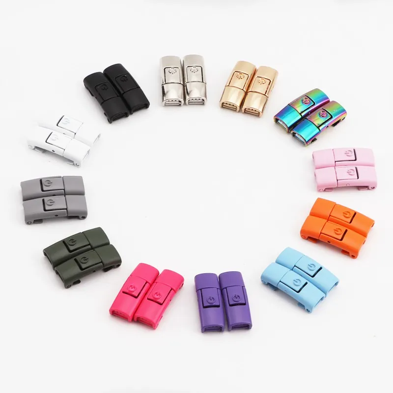 New Colorful Metal Shoelace Clip Press buckle Shoelaces Press Lock Shoes Accessories AF1 Sneakers Kits Metal Laces Tip
