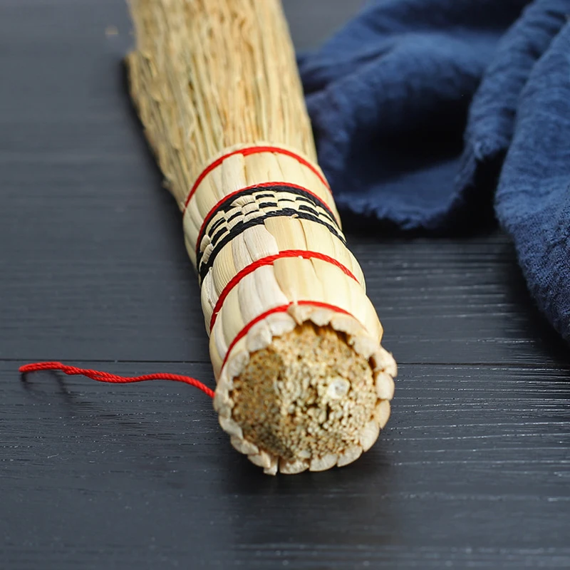 Master Star Natural Straw Handmade Wok Brush Pan Cleaning Brush Eco-Friendly Non-stick Coating Protect Brush Kitchen Tool