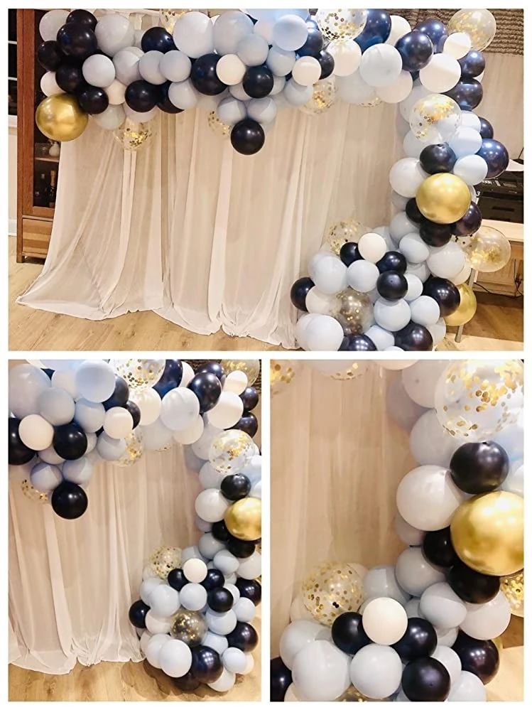 10ft X 10ft White Pleated Decoration Wedding Photography Backdrop Curtain For Celebration Stage Party Decor