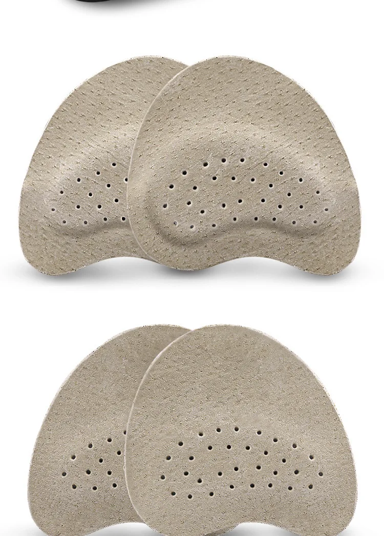 Heels Feet Pads Comfortable leather insoles Half Insoles Women Shoes Pads Foot Care Products Sandals Forefoot Non-slip Cushion