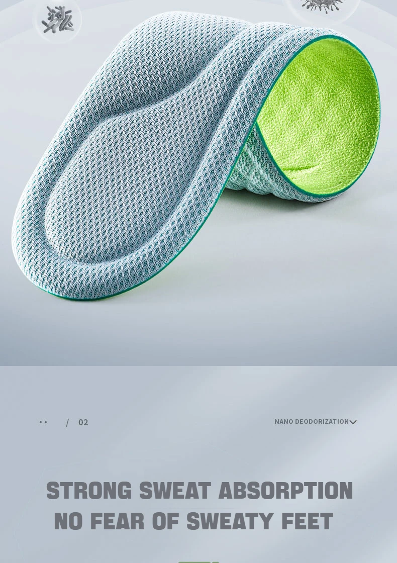 Arch Support Insoles for Feet Memory Foam Non Slip Shoe Pads Plantar Fasciitis Relief Orthopedic Shoes Insole Comfort Inserts