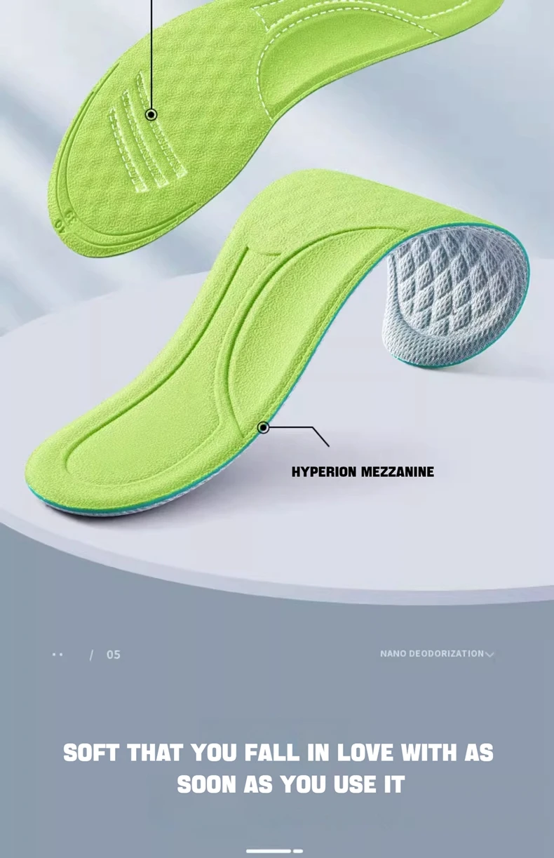Arch Support Insoles for Feet Memory Foam Non Slip Shoe Pads Plantar Fasciitis Relief Orthopedic Shoes Insole Comfort Inserts