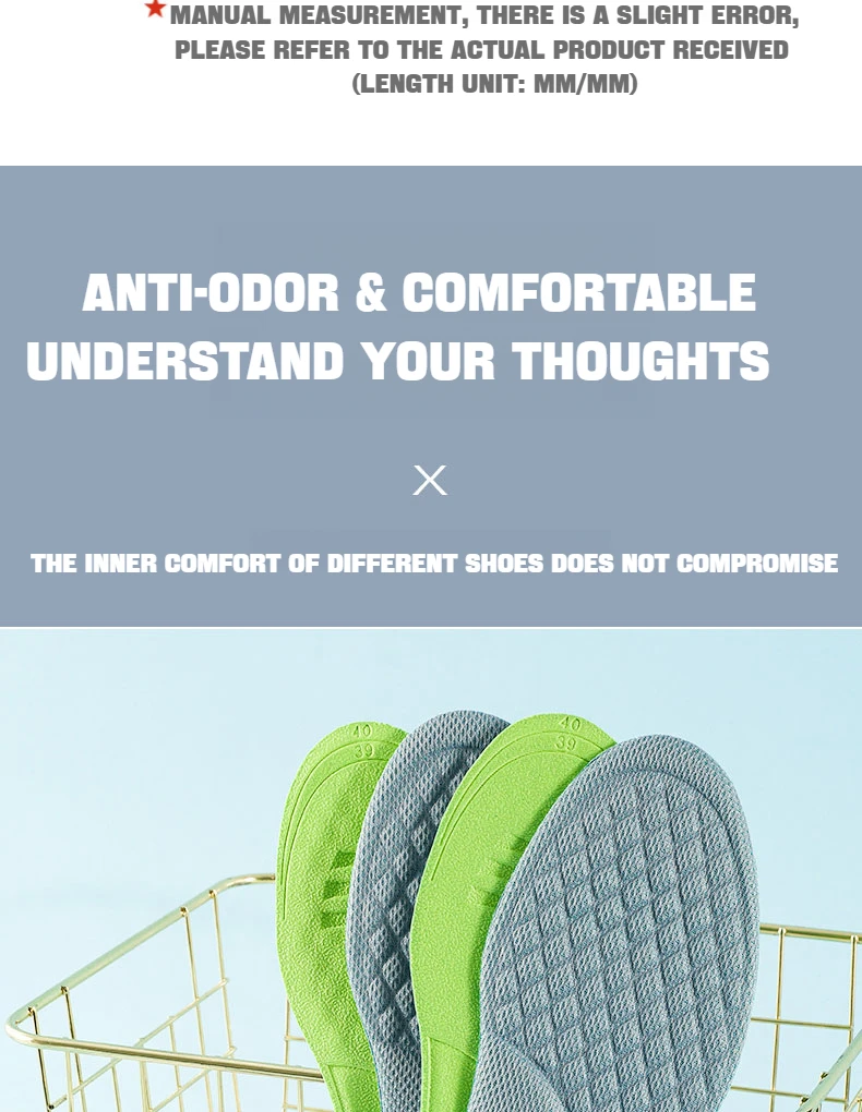Arch Support Insoles for Feet Memory Foam Non Slip Shoe Pads Plantar Fasciitis Relief Orthopedic Shoes Insole Comfort Inserts