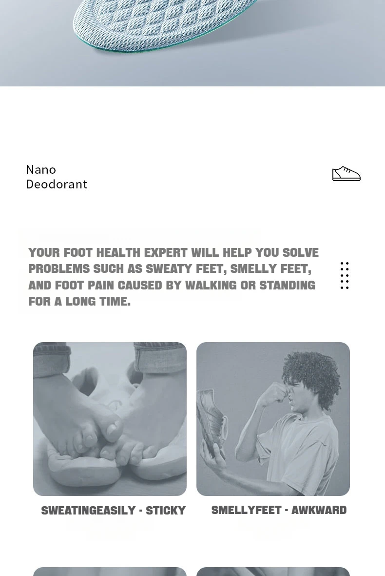 Arch Support Insoles for Feet Memory Foam Non Slip Shoe Pads Plantar Fasciitis Relief Orthopedic Shoes Insole Comfort Inserts