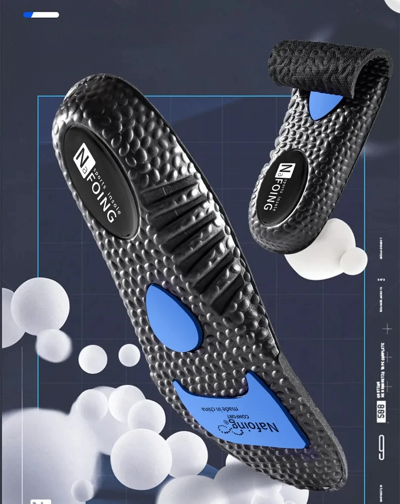 1Pair EVA Sports Shock Absorption Shoes Insole for Feet Height Increase Insoles Men Women Arch Support Orthopedic Shoe Pads