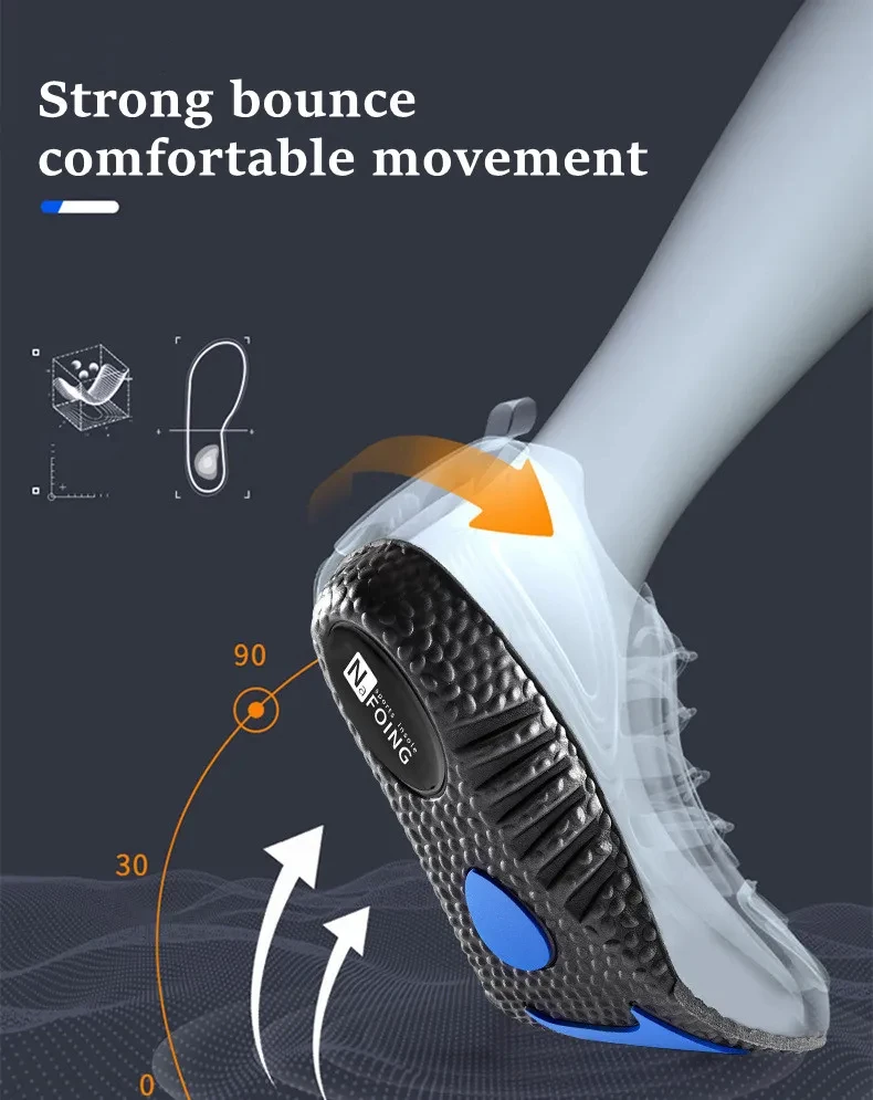 1Pair EVA Sports Shock Absorption Shoes Insole for Feet Height Increase Insoles Men Women Arch Support Orthopedic Shoe Pads