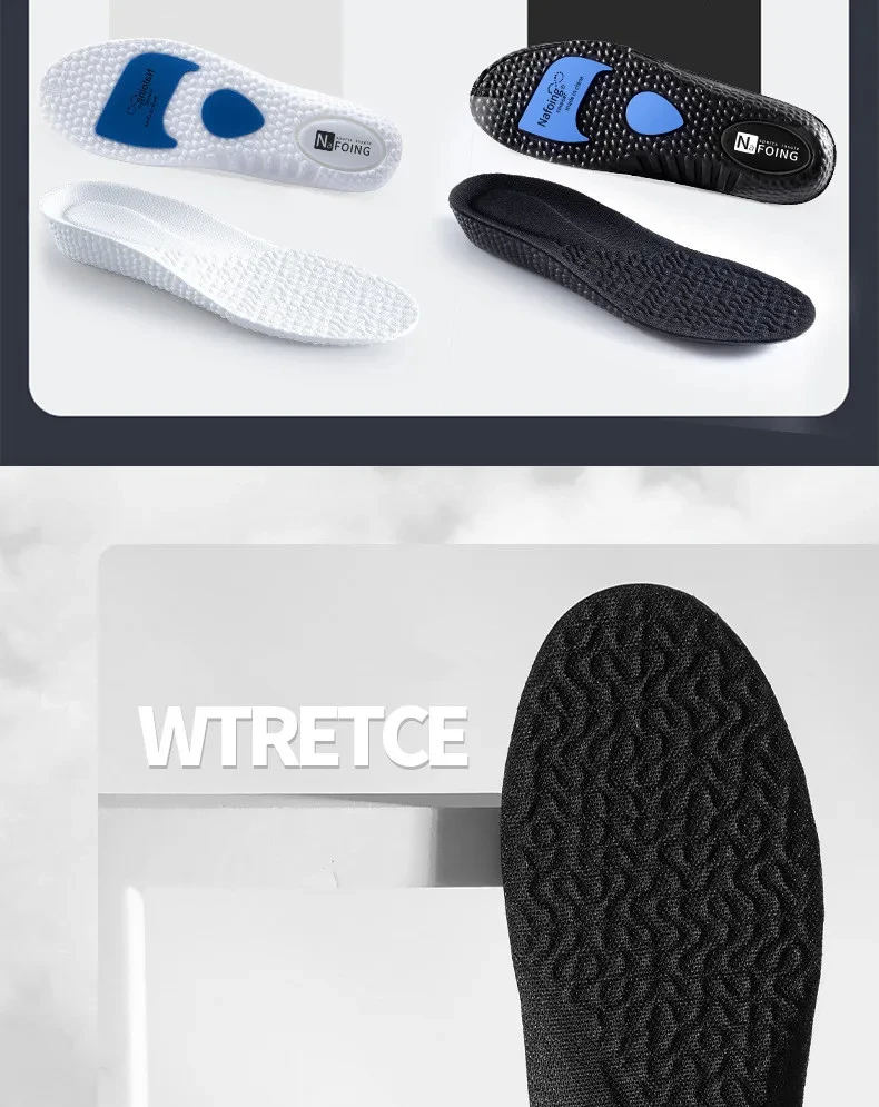 1Pair EVA Sports Shock Absorption Shoes Insole for Feet Height Increase Insoles Men Women Arch Support Orthopedic Shoe Pads