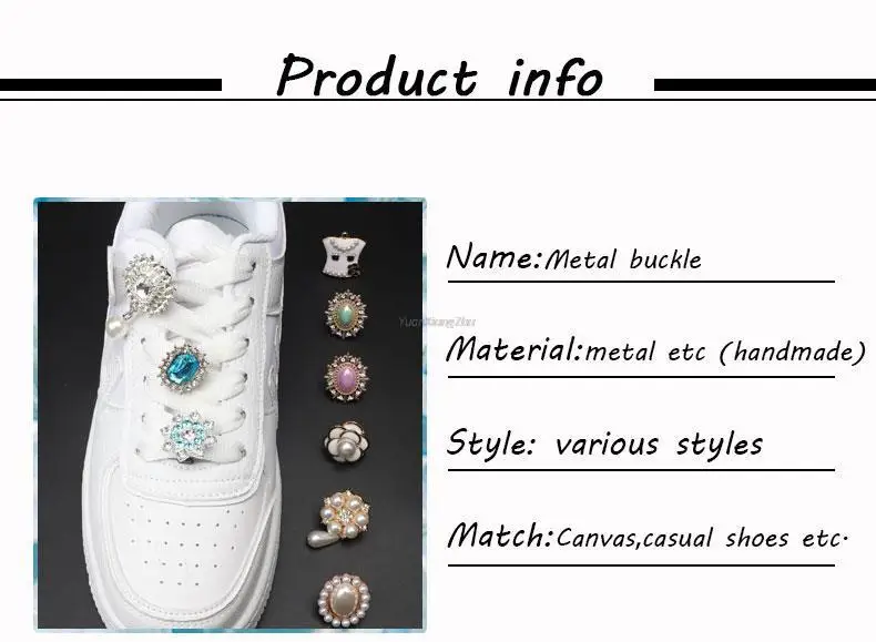 New Rhinestone Pearls Shoe Charms beauty perfume Sneaker Charms Girl Gift Shoe decoration DIY Shoelaces Buckles shoes accesories