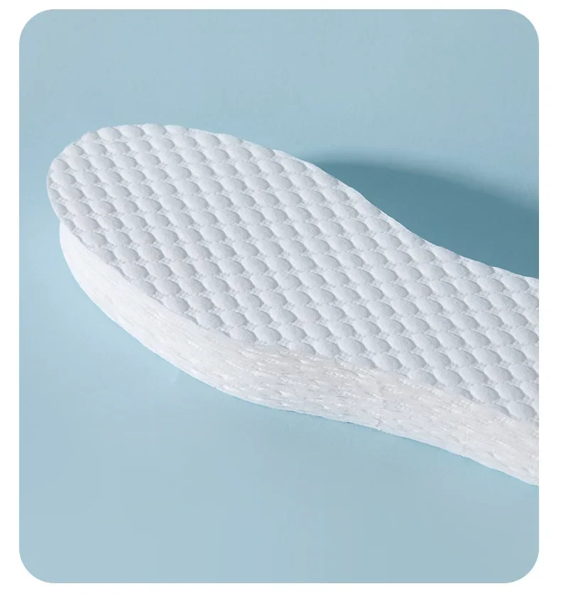 5Pair/Pack Nature Wood Pulp Insole Disposable Insoles Men Woman Thin Sports Shoes Sole Breathable Sweat Soft Comfort Shoe Pads