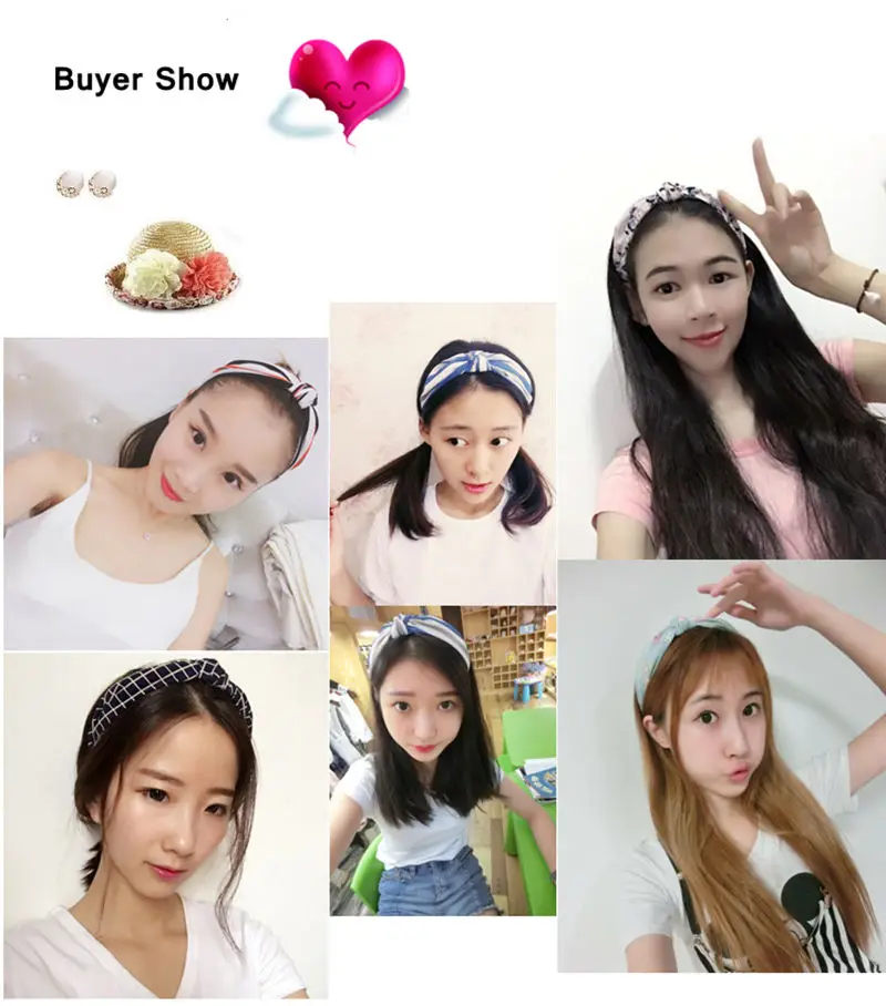 New Head Hoop Top Knot Hairband Turban Fashion Elastic Hair Bezel Headband For Women Girls printing Headdress Hair Accessories