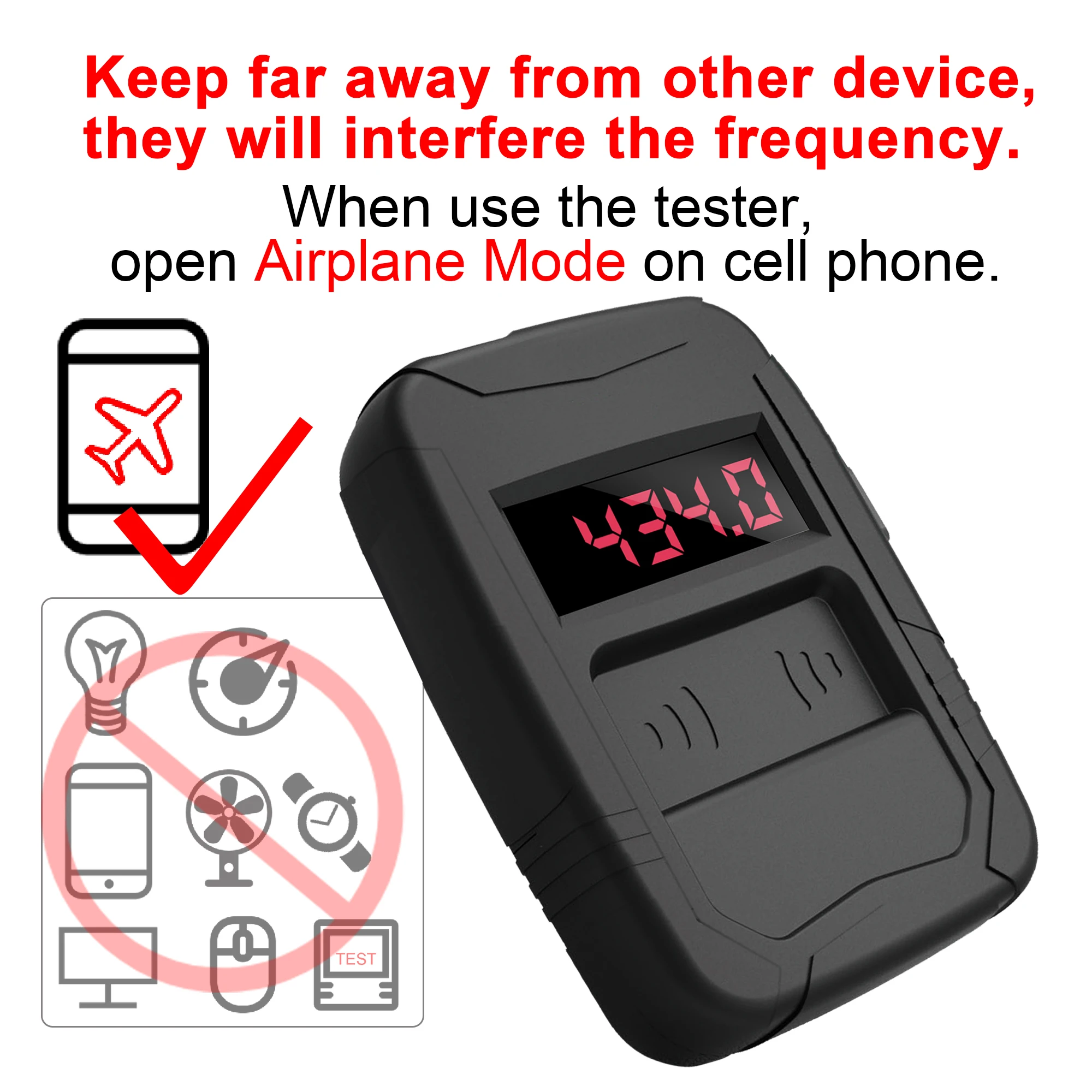 WOYO 10-1000MHZ Digital Frequency Counter Car Key 315, 434 Frequency Tester Door Remote Frequency Meter Remote Control Copier