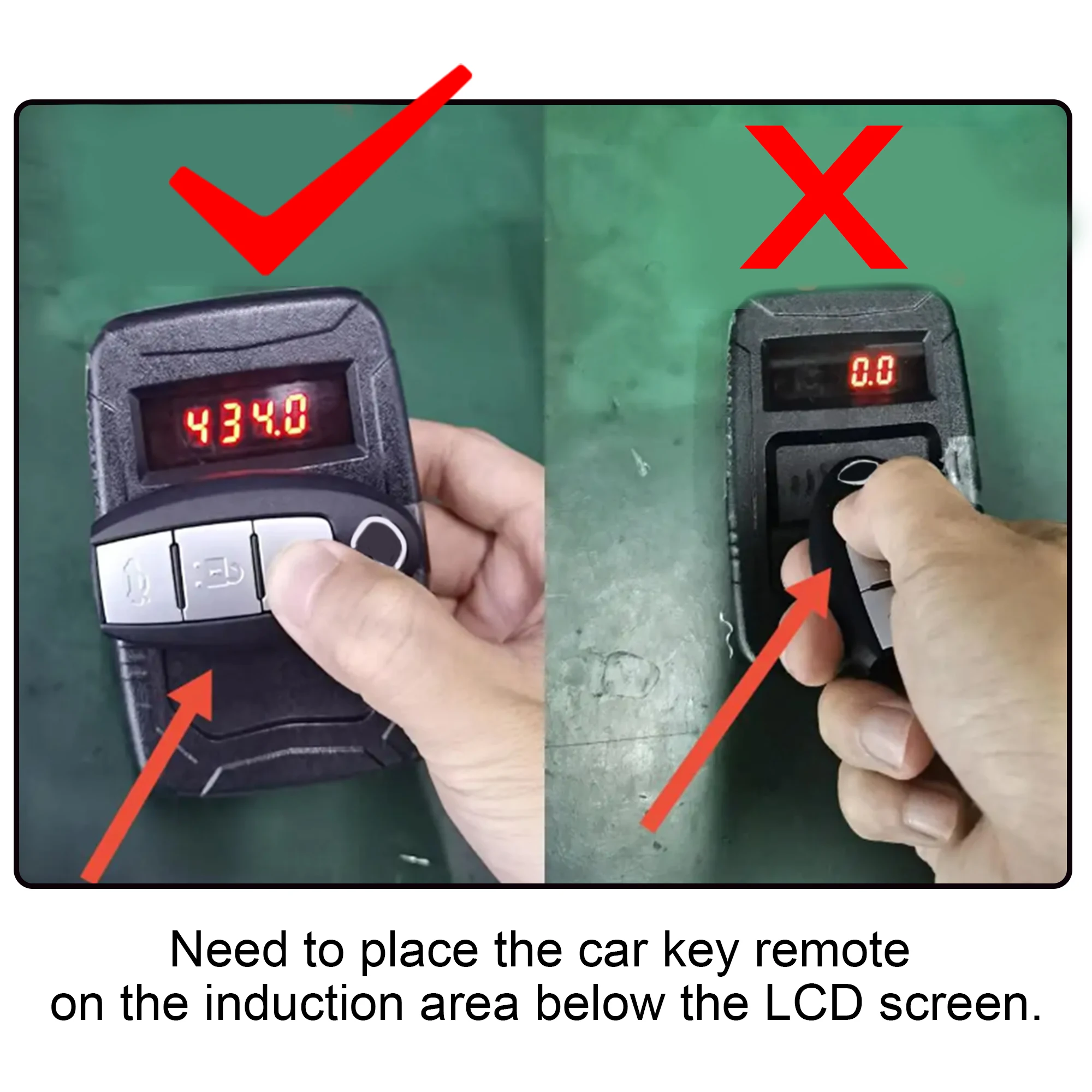 WOYO 10-1000MHZ Digital Frequency Counter Car Key 315, 434 Frequency Tester Door Remote Frequency Meter Remote Control Copier