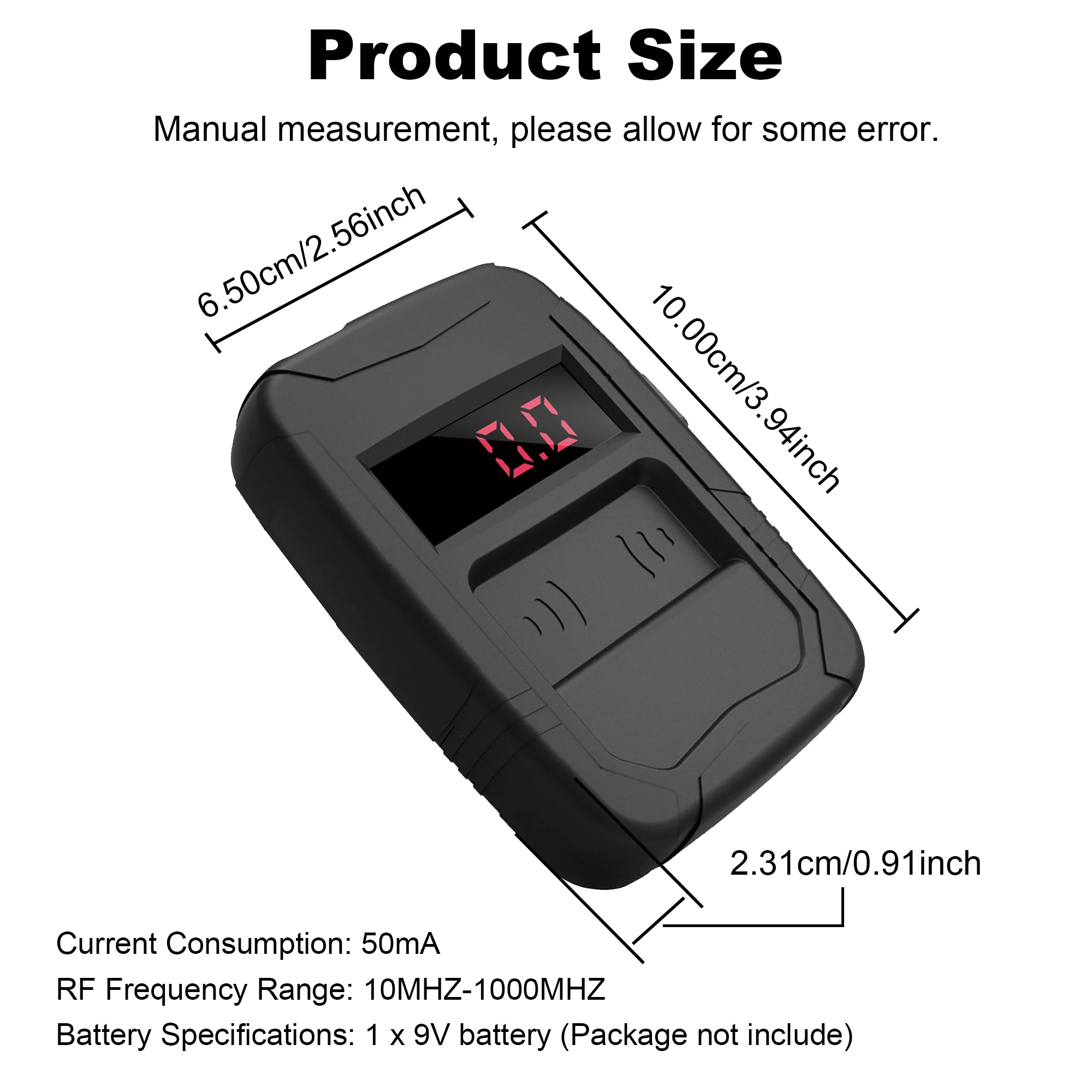 WOYO 10-1000MHZ Digital Frequency Counter Car Key 315, 434 Frequency Tester Door Remote Frequency Meter Remote Control Copier