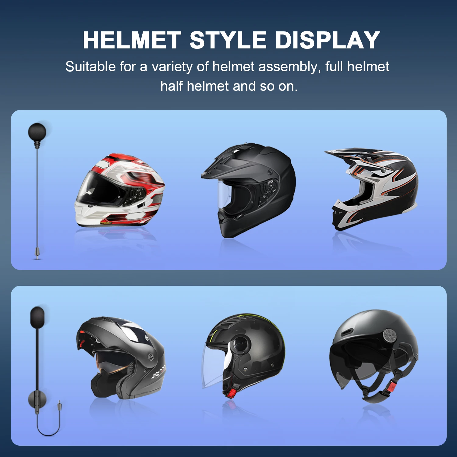 Fodsports M1-S Pro Motorcycle Bluetooth Intercom,Helmet Intercom Headset,8 Riders 2000M.