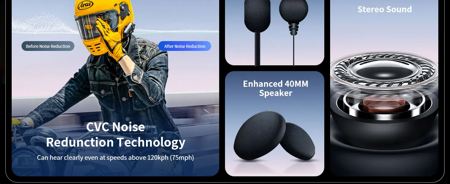 Fodsports M1-S Pro Motorcycle Bluetooth Intercom,Helmet Intercom Headset,8 Riders 2000M.