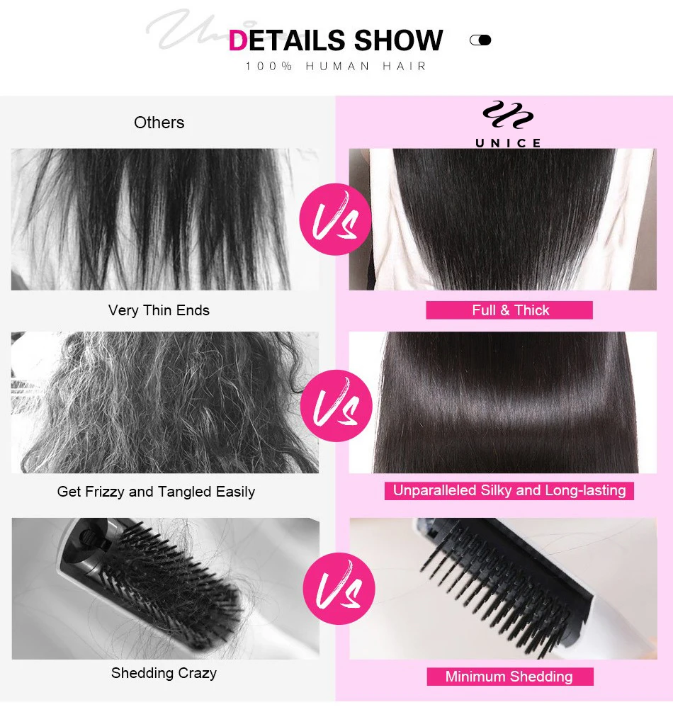 UNICE HAIR Ombre Hair Bundles Brazilian Body Wave 3 Bundles 100% Human Hair Weaves Remy Hair Extension 16-26inch Free Shipping