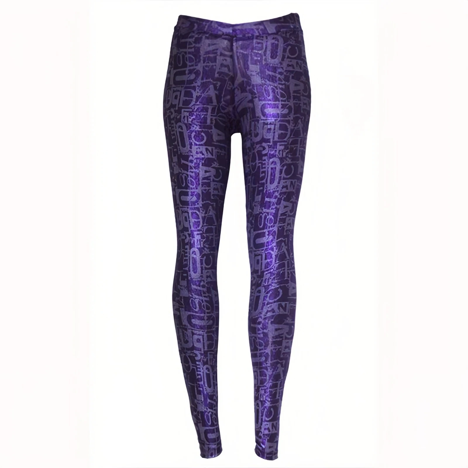 Women Shiny Metallic Sports Leggings Bright Pencil Pant Fitness Fashion Jeggings Candy Color Trousers
