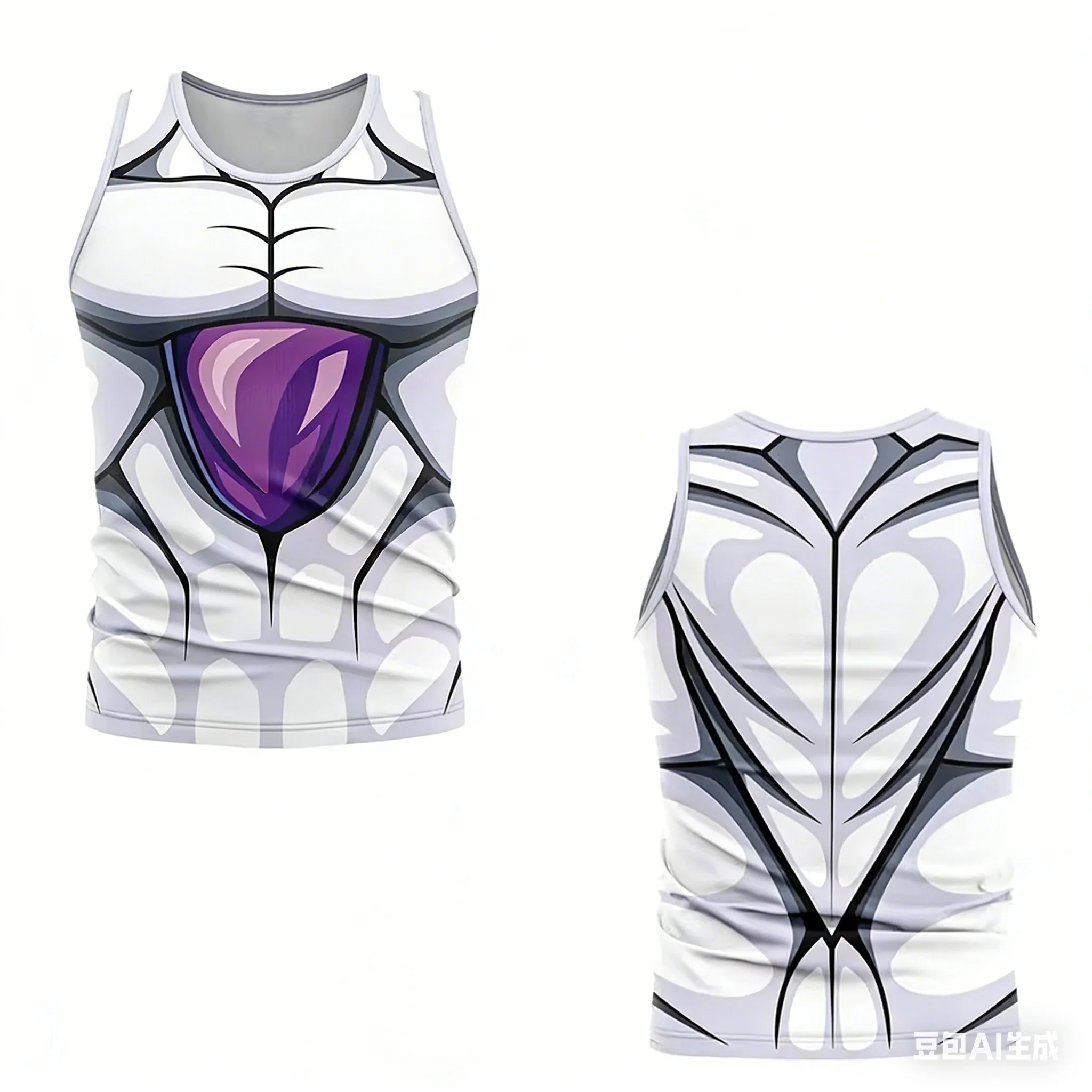 2026 Summer Dragon Ball Retro Fitness Vest Men's Oversized 3D Printed Vest Family Unisex Children's Sports Shirt
