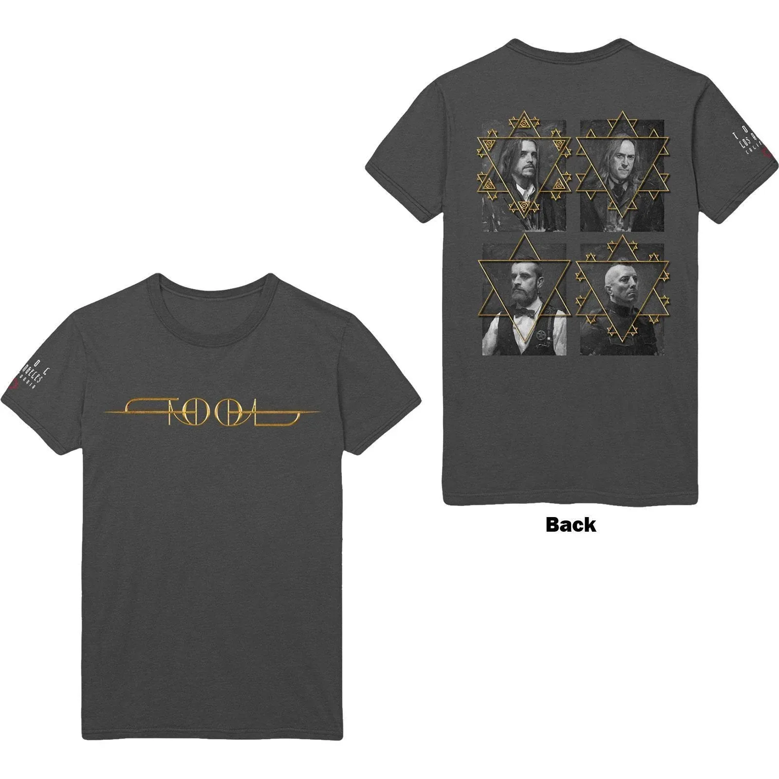Tool Classic Gold Logo Print Cotton T-Shirt Progressive Metal Streetwear Unisex Crew Neck Short Sleeve Tee