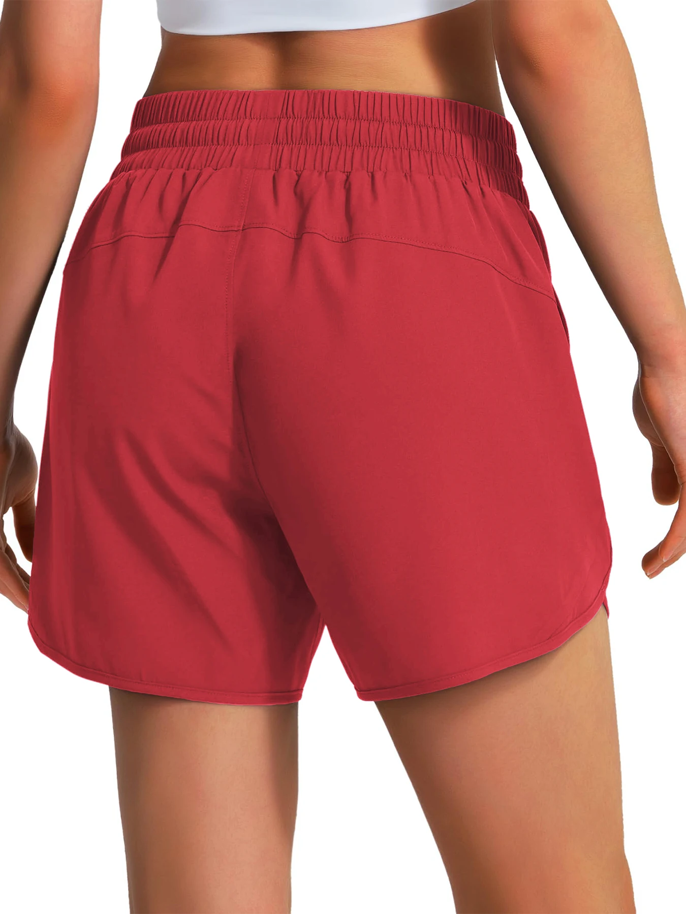 New Women's Casual Sportswear Sports Running Shorts Quick-Drying Lightweight Fitness Shorts with Zipper Sports Shorts
