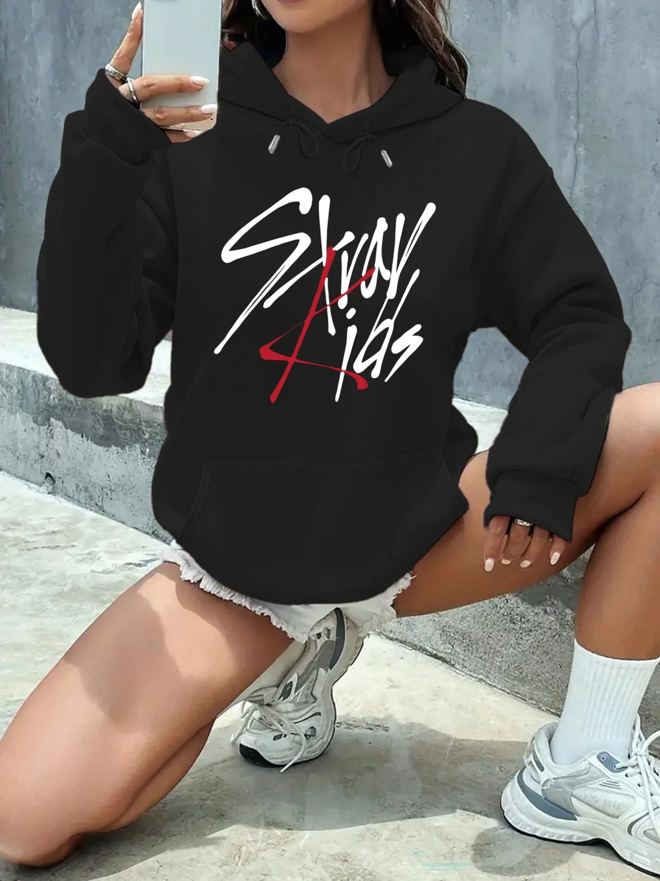 Kids Team K-Pop Fan Support Merch Unisex Hoodie – Graphic Pullover Sweatshirt Streetwear Fashion Hoodie for K-Pop Fans