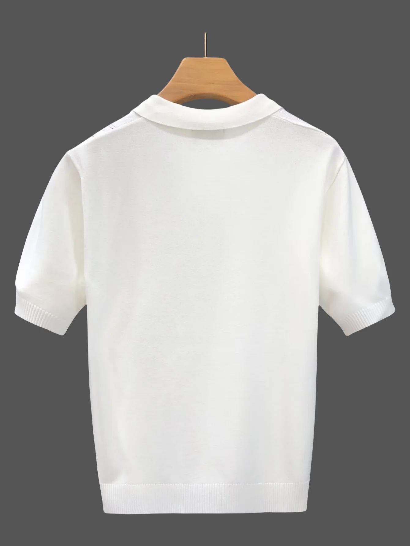 LVLAEA Wholesale Men Summer T-shirt Thin Knitted Ice Silk Short Sleeve 2025 New Youth Luxury Style Lapel Short-sleeved POLO Shir