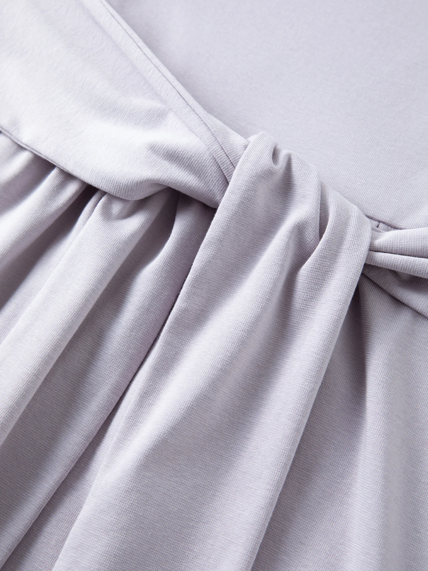 DUSHU 2026 Summer Women's Cowl Neck Maxi Dress Acetate Linen Cotton Blend Short Sleeve Long Dress for Soft Elegant Resort Style