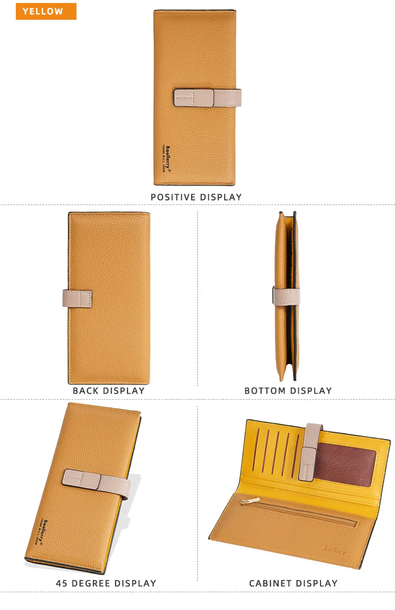 Baellerry Women's Fashion Short Wallet Premium PU Leather with Cell Phone Pocket And Zipper Card Holders